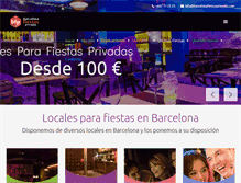 Tablet Screenshot of barcelonafiestasprivadas.com